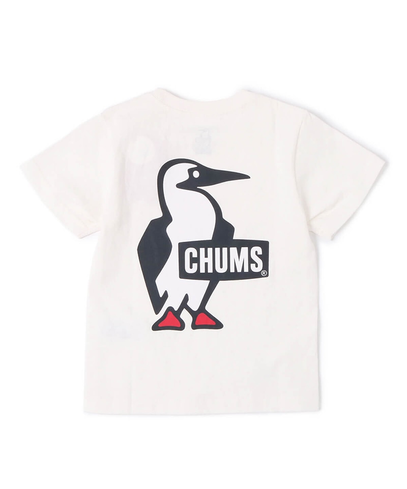 Kid S Booby Logo T Shirt キッズブービーロゴtシャツ キッズ Tシャツ Kid Sm White Navy キッズ Chums チャムス アウトドアファッション公式通販