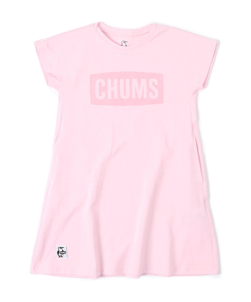 Kid S Chums Logo Dress キッズチャムスロゴドレス キッズ ワンピース Kid Sm Sky キッズ Chums チャムス アウトドアファッション公式通販