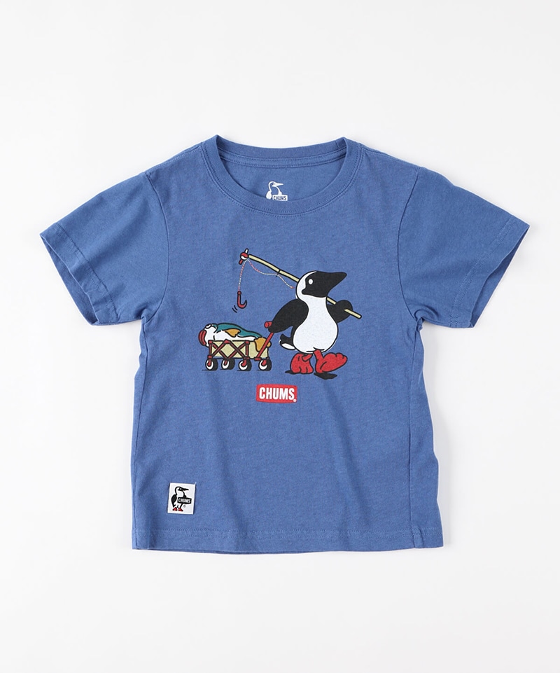 Kid S Booby Fishing T Shirt キッズブービーフィッシングtシャツ キッズ Tシャツ Kid Sm Mustard キッズ Chums チャムス アウトドアファッション公式通販