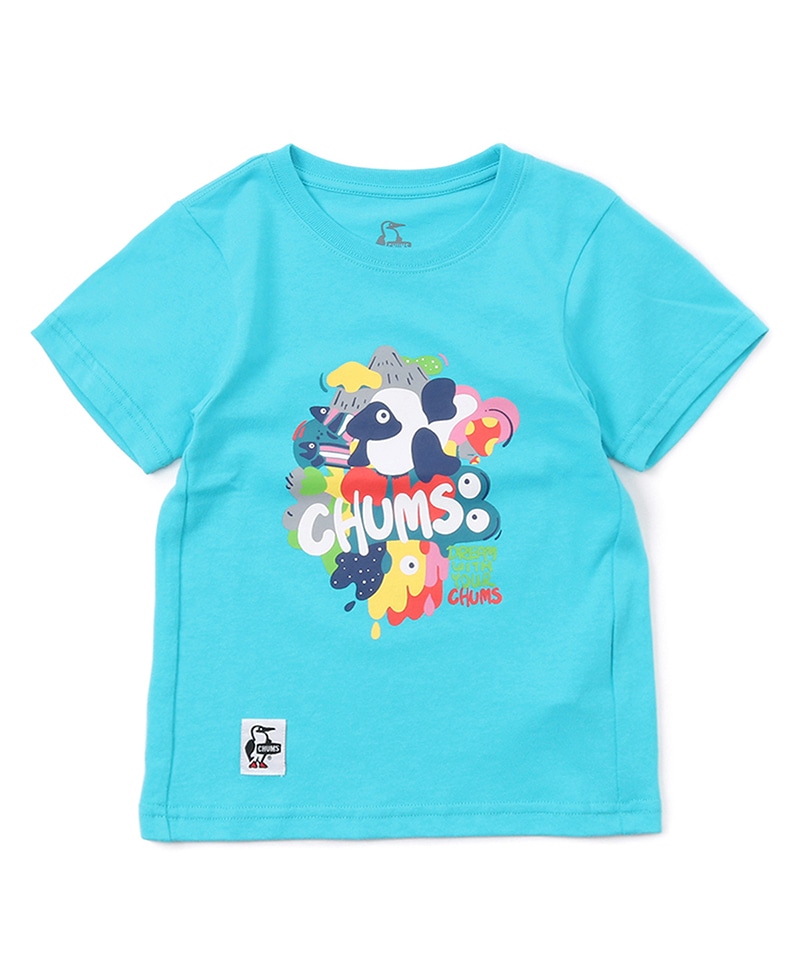 Kid S Dwyc T Shirt キッズdwyctシャツ キッズ Tシャツ Kid Sm Aqua キッズ Chums チャムス アウトドアファッション公式通販