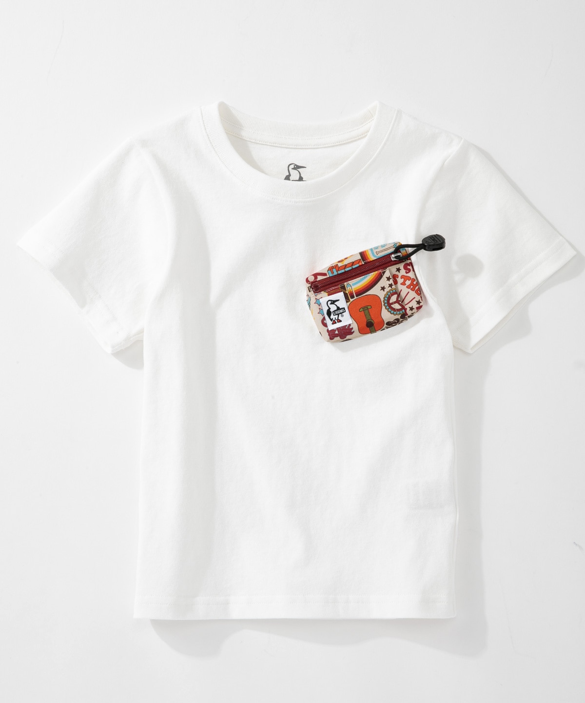Kid S Key Coin Case Pocket T Shirt 限定 キッズキーコインケースポケットtシャツ キッズ Tシャツ Kid Sm Red キッズ Chums チャムス アウトドアファッション公式通販