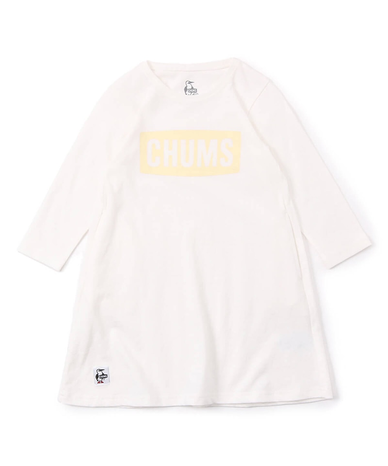 Kid S Chums Logo L S T Dress キッズチャムスロゴロングスリーブティードレス キッズ ワンピース Kid Sm Navy X Navy キッズ Chums チャムス アウトドアファッション公式通販