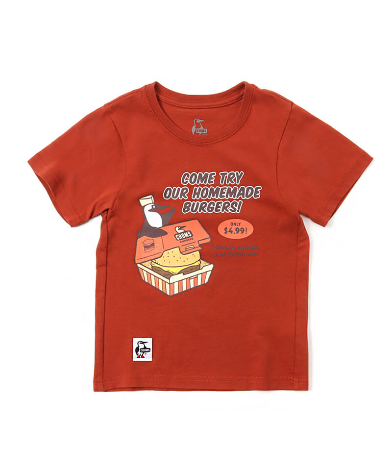 Kid's CHUMS Burger Shop T-Shirt(キッズチャムスバーガーショップTシャツ(キッズ｜Tシャツ))