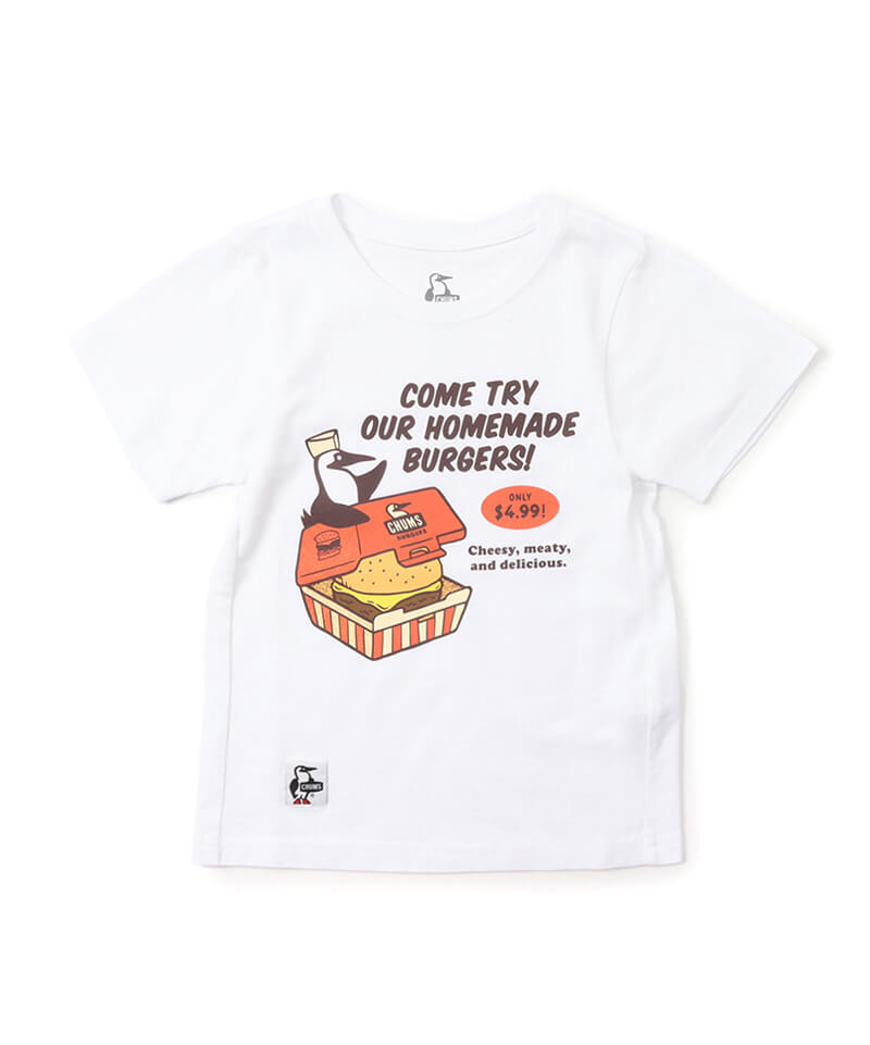 Kid's CHUMS Burger Shop T-Shirt(キッズチャムスバーガーショップTシャツ(キッズ｜Tシャツ))