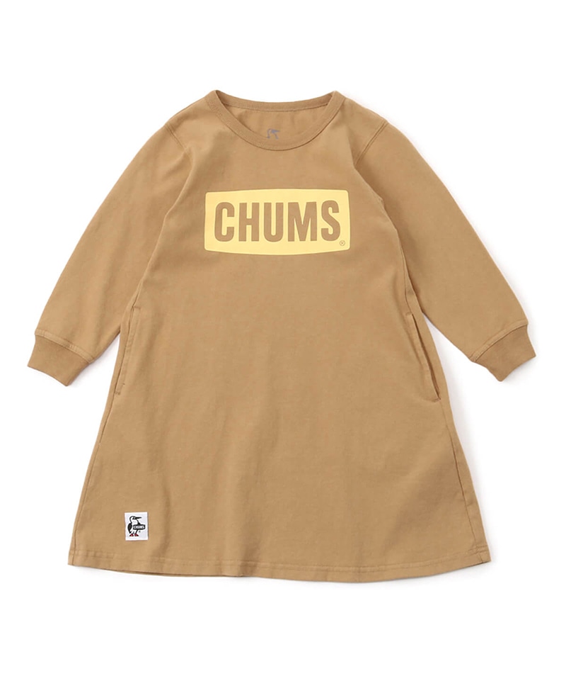 Kid's CHUMS Logo L/S T-Dress(キッズチャムスロゴロングスリーブTドレス(キッズ/ワンピース))