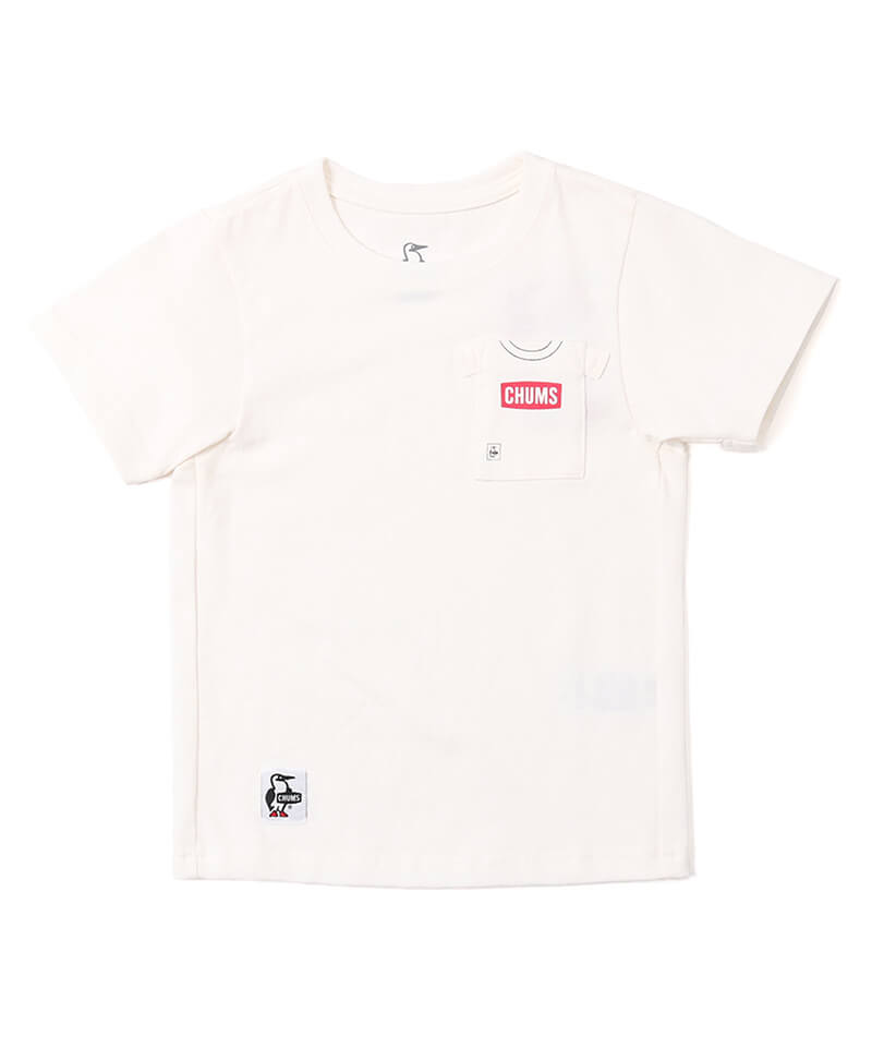 Kid's CHUMS Logo T-Shirt Pocket T-Shirt(【限定】キッズチャムスロゴTシャツポケットTシャツ(キッズ/Tシャツ))