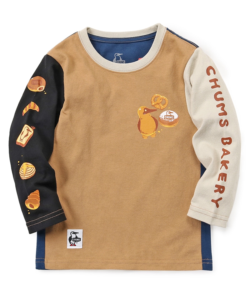 Kid's CHUMS BAKERY Brushed L/S T-Shirt(キッズチャムスベーカリーブラッシュドロングスリーブTシャツ(キッズ/ロンT/ロングTシャツ))