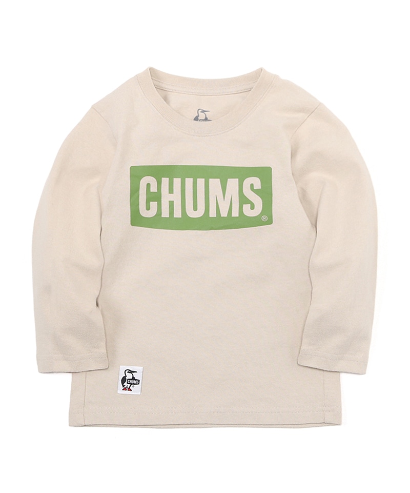 Kid's CHUMS Logo Brushed L/S T-Shirt(キッズチャムスロゴブラッシュドロングスリーブTシャツ(キッズ/ロンT/ロングTシャツ))