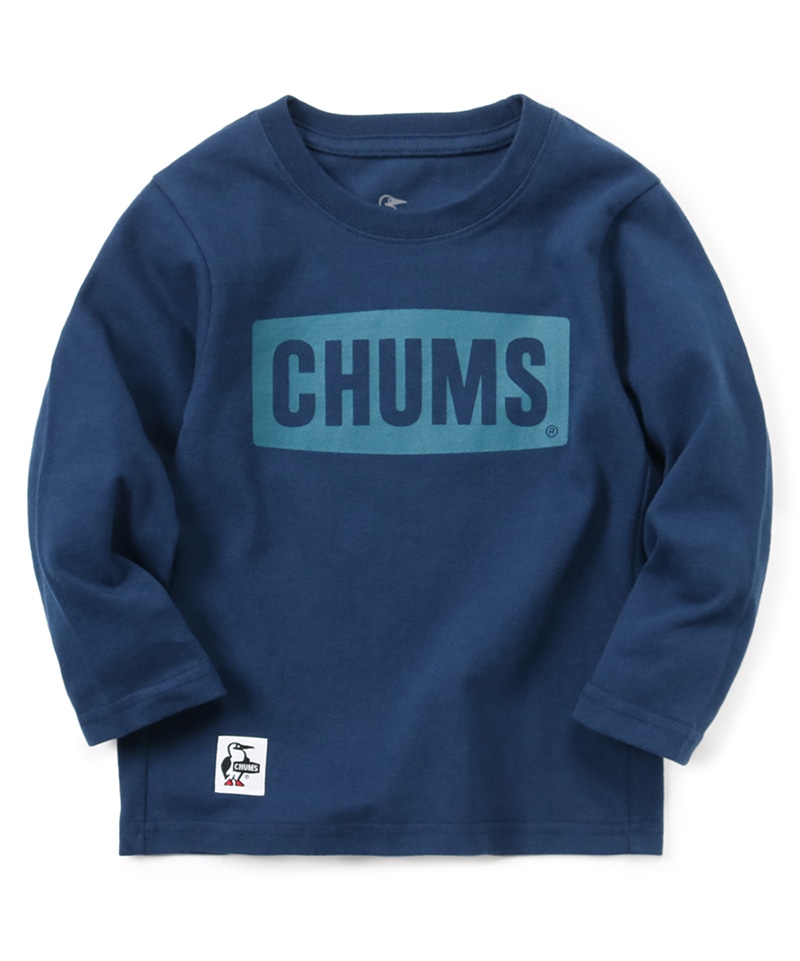 Kid's CHUMS Logo Brushed L/S T-Shirt/キッズチャムスロゴブラッシュ