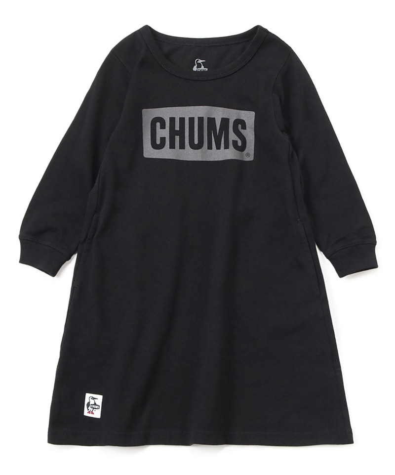 Kid's CHUMS Logo Brushed L/S T-Dress/キッズチャムスロゴブラッシュ