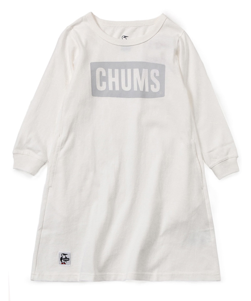 Kid's CHUMS Logo Brushed L/S T-Dress/キッズチャムスロゴブラッシュ