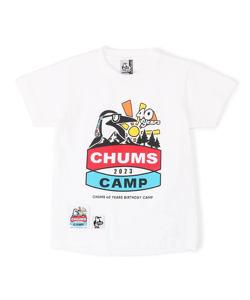 Kid's CHUMS CAMP 2023 LOGO T-Shirt/【限定】キッズチャムス