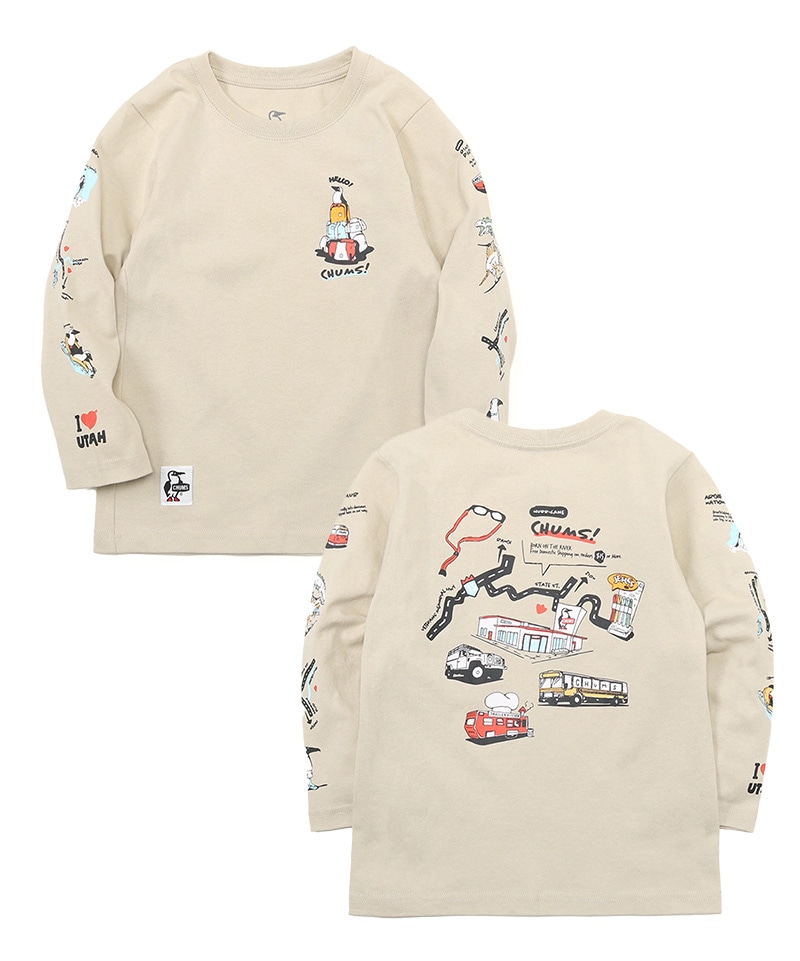 Kid's Uta Tours L/S T-Shirt(キッズユタツアーズロングスリーブTシャツ(キッズ/ロンT/ロングTシャツ))