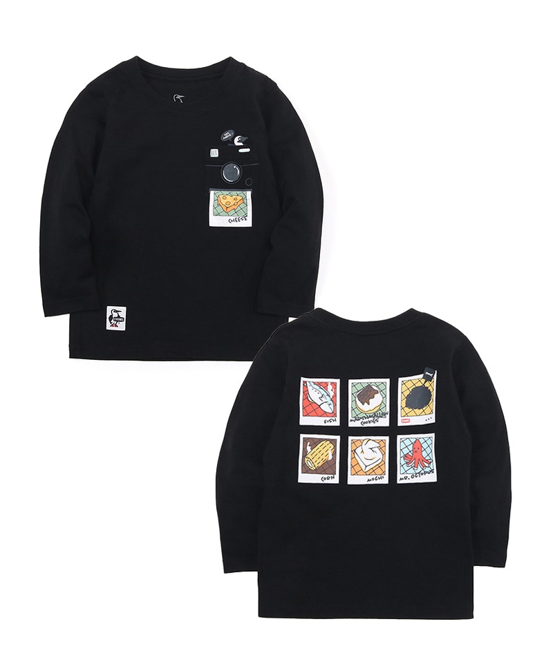 Kid's Instant Camera Pocket Brushed L/S T-Shirt(キッズインスタントカメラポケットブラッシュドロングスリーブTシャツ(キッズ｜ロングTシャツ))