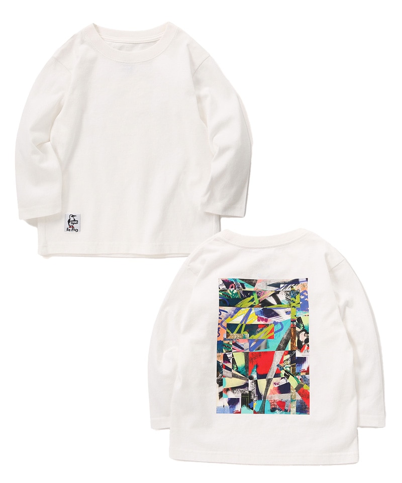 SHINJIRO TANAKA Kid's Oversized Rebirth Blushed L/S T-Shirt(シンジロウタナカキッズオーバーサイズドリバースブラッシュドロングスリーブTシャツ(キッズ｜ロンT))