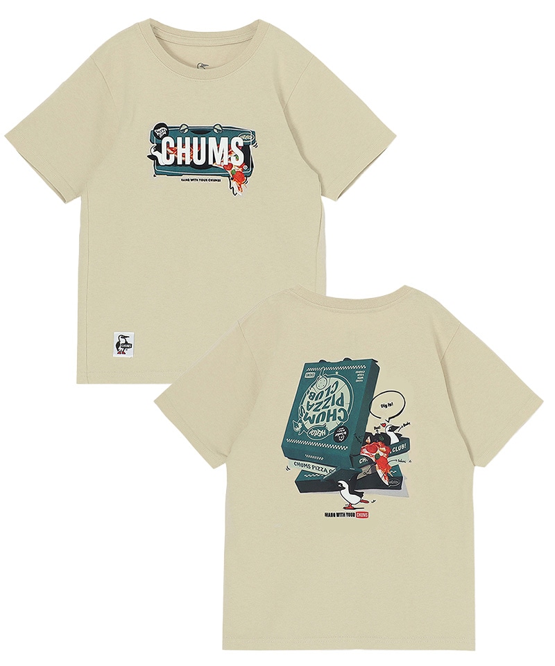 Kids CHUMS Pizza Box T-Shirt/キッズチャムスピザボックスT