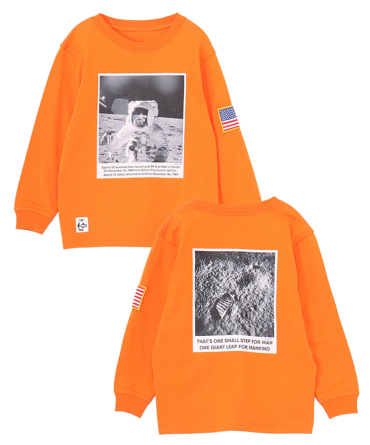 Kids Space Photo Brushed L/S T-Shirt(キッズスペースフォトブラッシュドロングスリーブTシャツ(キッズ/ロンT/ロングTシャツ))