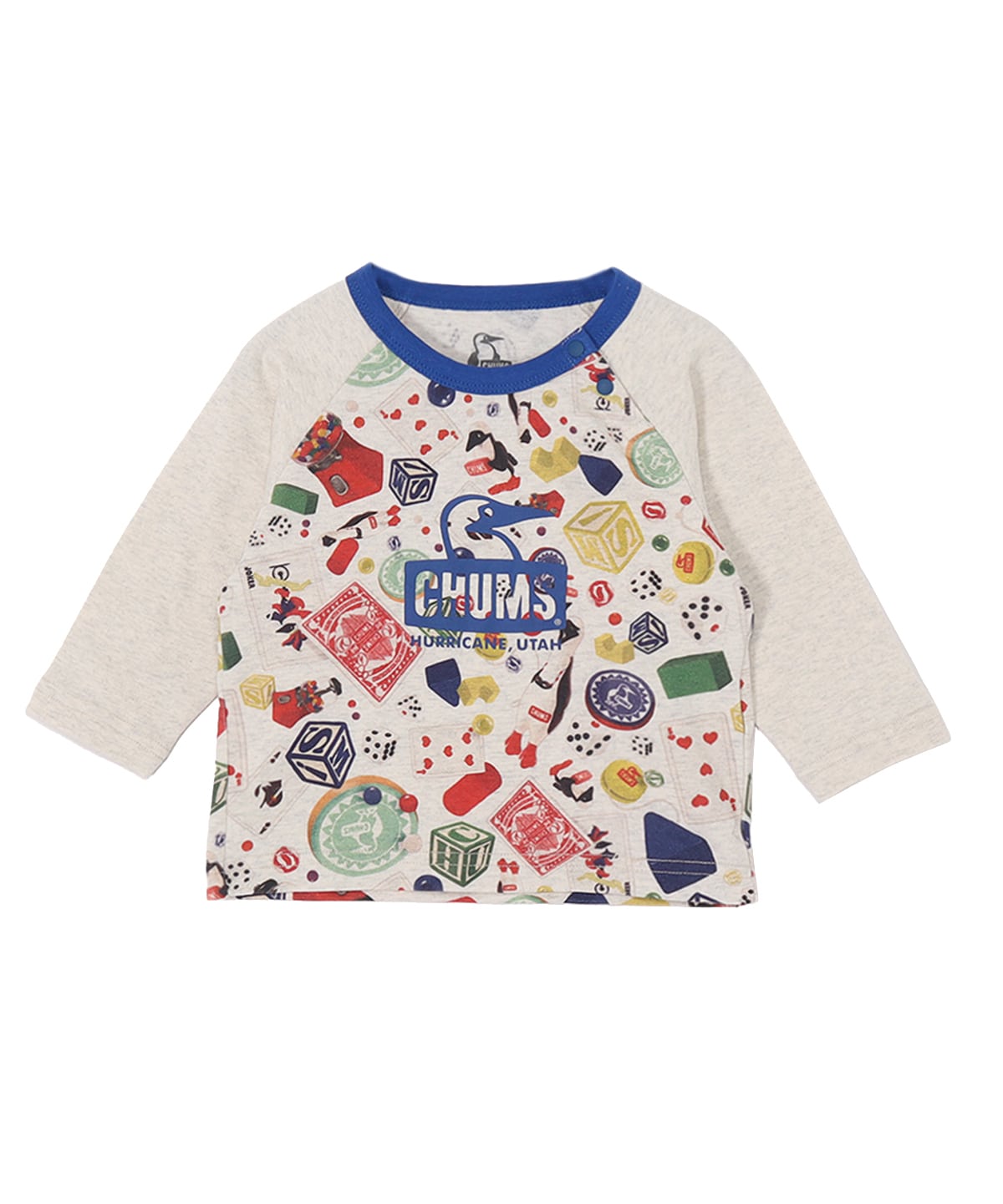 Baby Patterned L/S T-Shirt(ベビーパターンドロングスリーブTシャツ(ベビー｜ロングTシャツ))