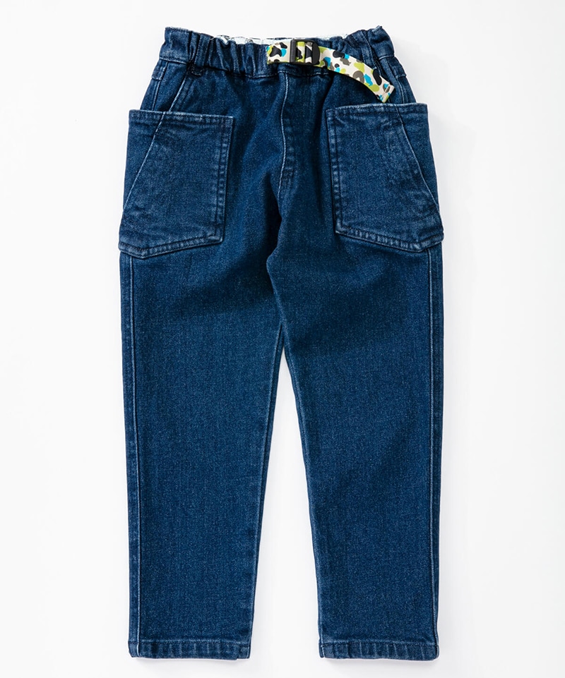 Kid S Stretch Camping Denim Pants キッズストレッチキャンピングデニムパンツ キッズ ボトムス Kid Sm Lt Indigo キッズ Chums チャムス アウトドアファッション公式通販