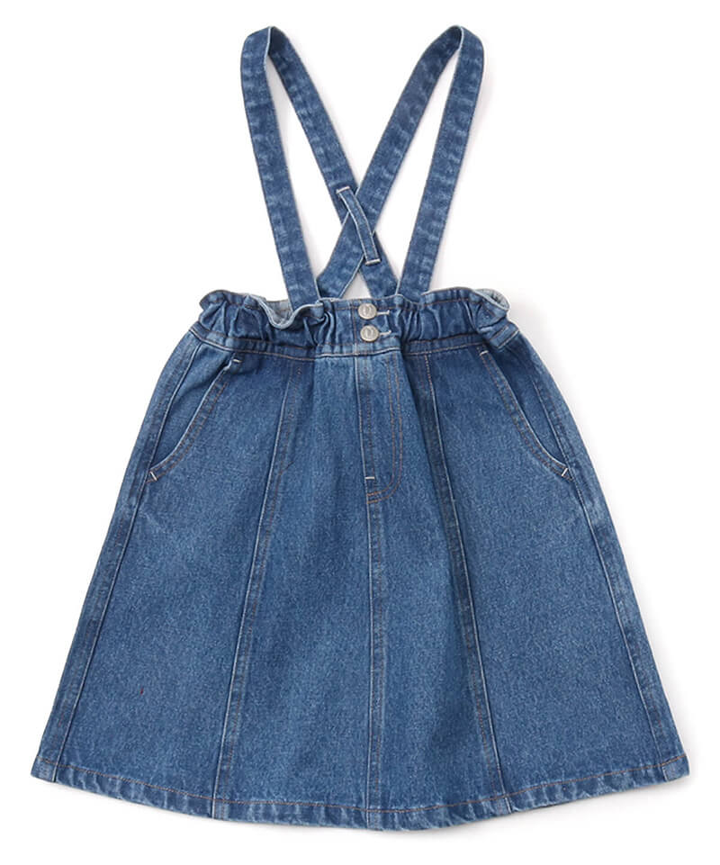 Kid's Suspenders Denim Skirt(キッズサスペンダーズデニムスカート(キッズ/ボトムス))
