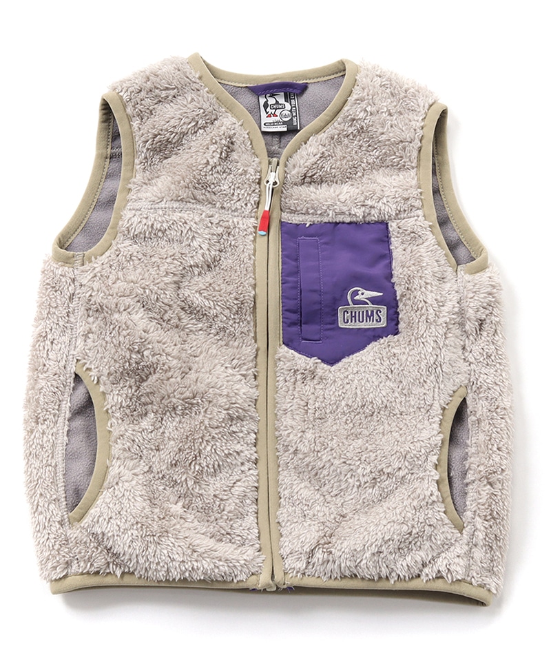 Kid's Bonding Fleece No Collar Vest(キッズボンディングフリースノーカラーベスト(キッズ｜フリース))