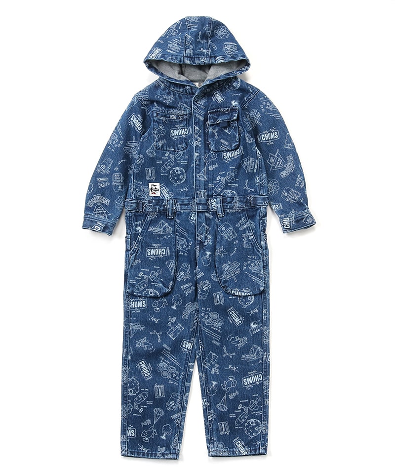 Kid's Beaver Hooded Jump Suit(キッズビーバーフーデッドジャンプスーツ(キッズ/オーバーオール))