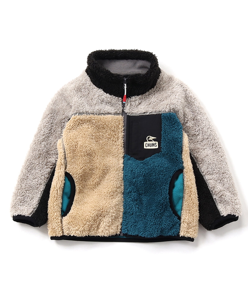 Kid's Bonding Fleece Jacket/キッズボンディングフリースジャケット(キッズ｜フリース)(Kid'sM Beige):  キッズ｜ベビーCHUMS(チャムス)|アウトドアファッション公式通販