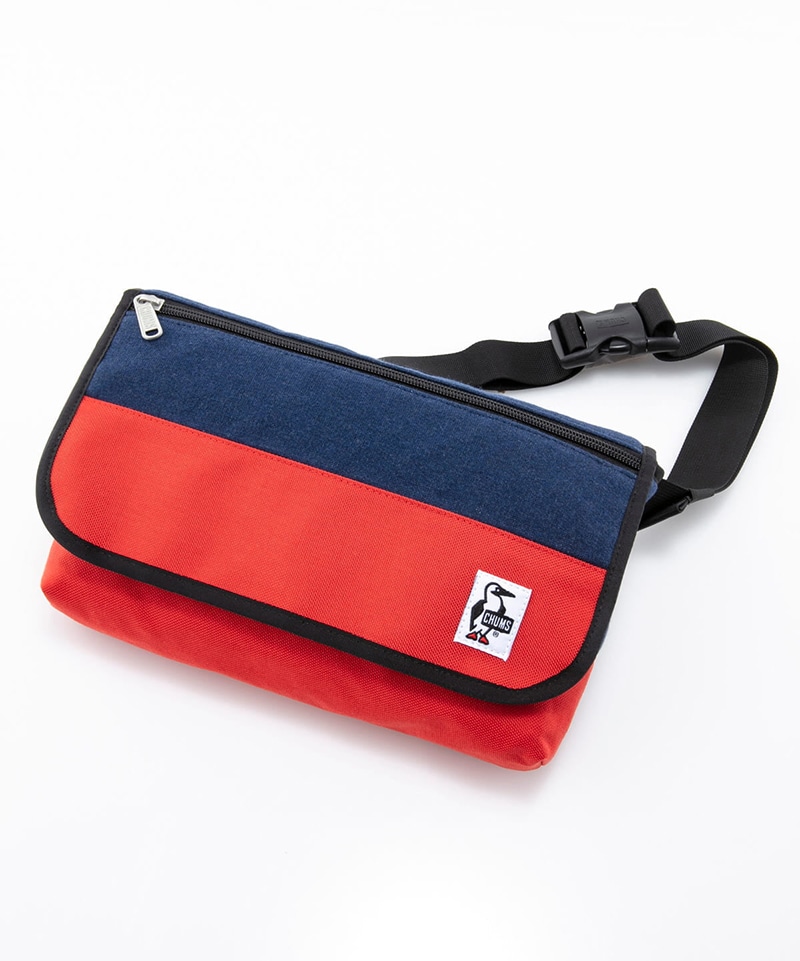 Flap Waist Bag Sweat Nylon(フラップウエストバッグスウェットナイロン(ボディバッグ｜ウエストポーチ))