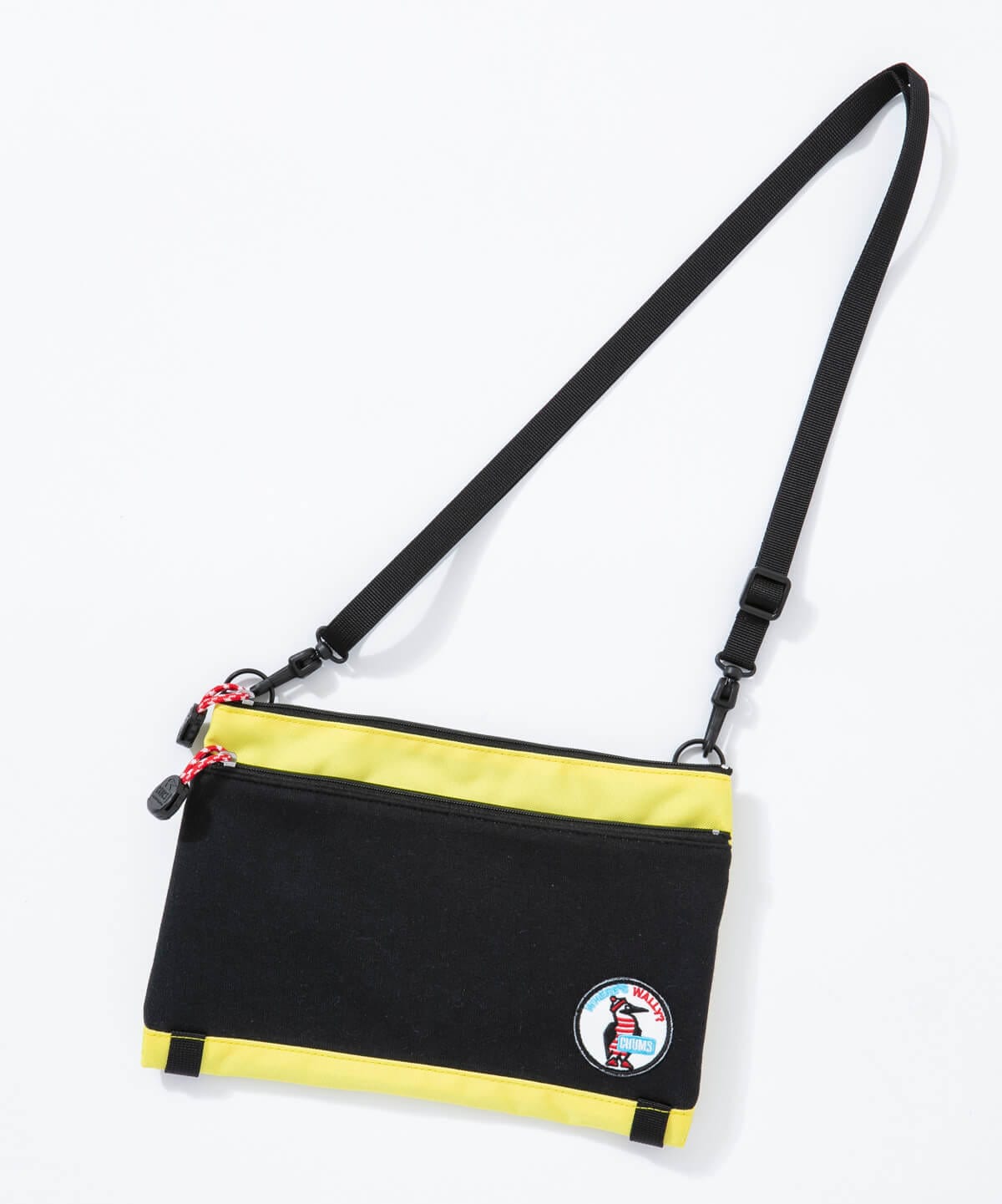 WW X CHUMS Two Necked Shoulder(ウォーリーをさがせ！×チャムスツーネックドショルダースウェットナイロン(ショルダーバッグ))