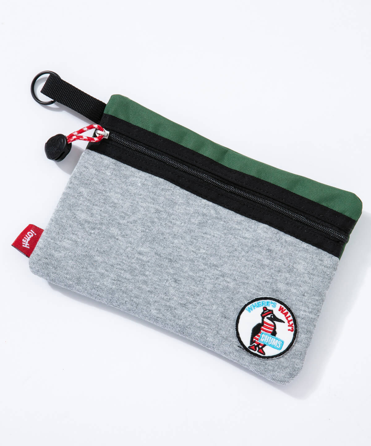 WW X CHUMS Flat Pouch(ウォーリーをさがせ！×チャムスフラットポーチ(ポーチ｜ペンケース))