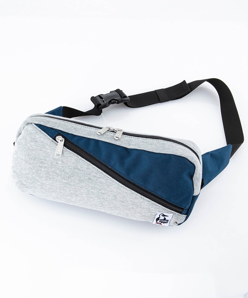 Square Waist Bag Sweat Nylon(スクエアウエストバッグスウェットナイロン(ボディバッグ｜ショルダーバッグ))