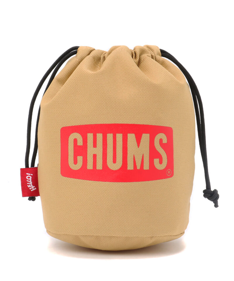 CHUMS Logo Drawstring Tool Case M/チャムスロゴドローストリングツールケースM(キャンプグッズ)