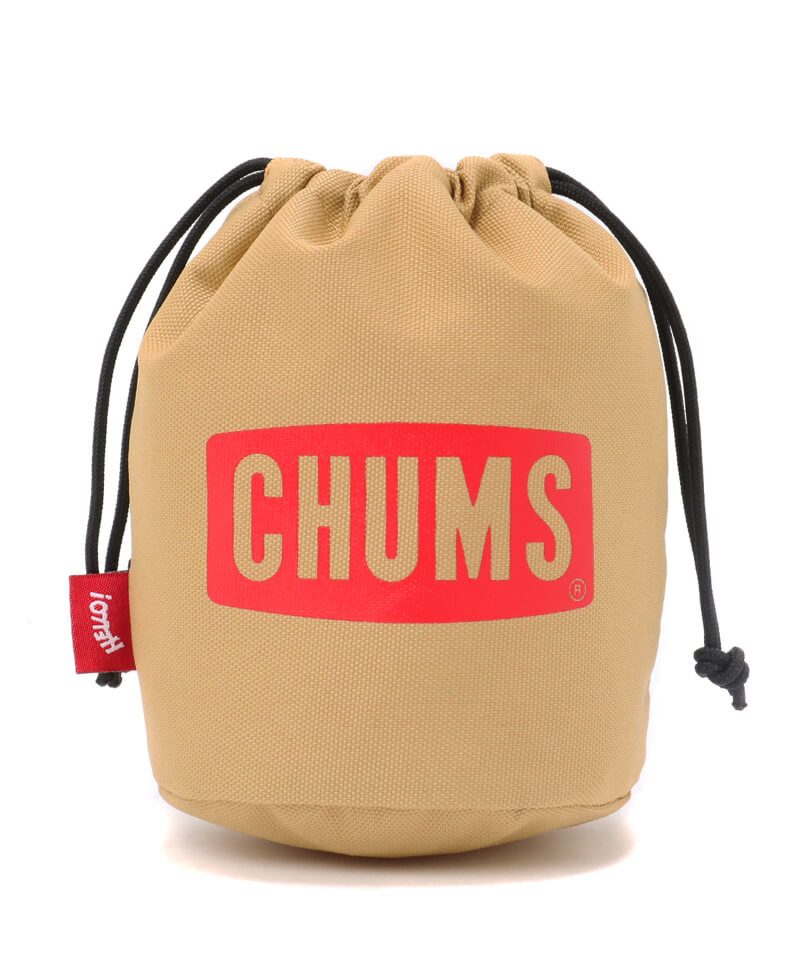 CHUMS Logo Drawstring Tool Case M/チャムスロゴドローストリングツールケースM(キャンプグッズ)