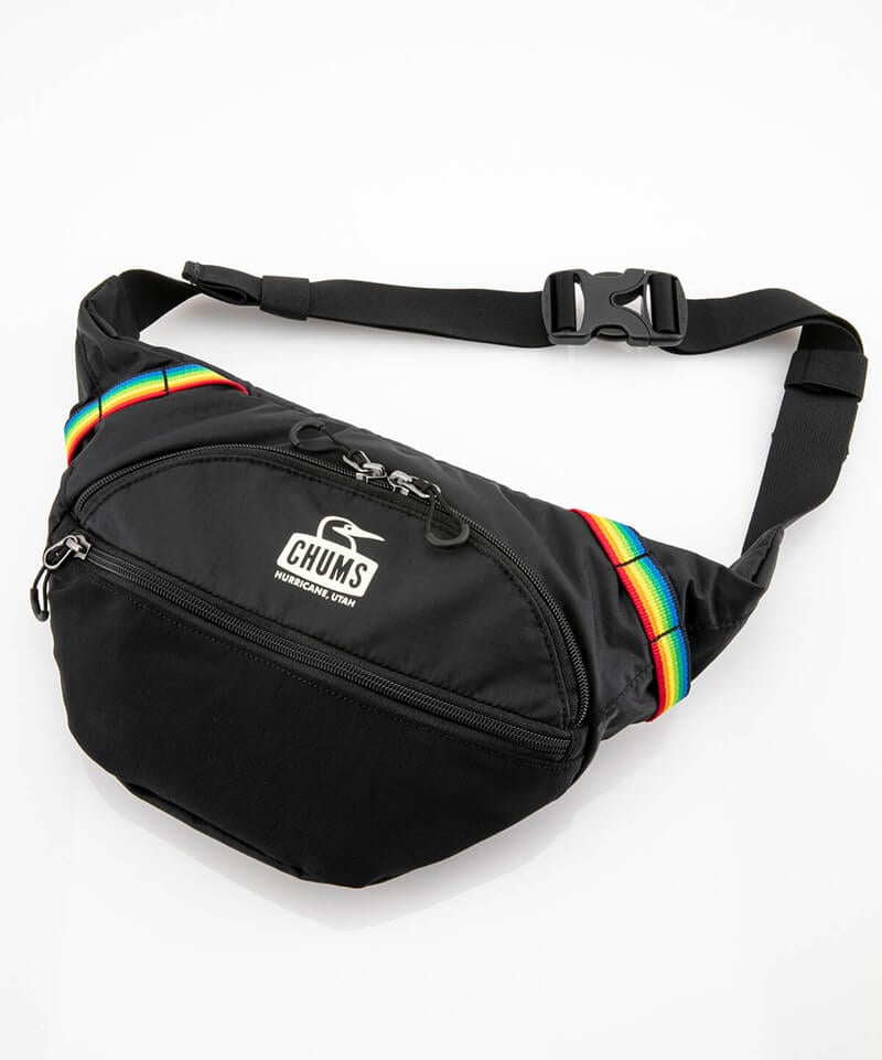 Spring Dale Fanny Pack 3l スプリングデールファニーパック3リットル ボディバッグ ウエストポーチ サイズなし Black Rainbow バッグ Chums チャムス アウトドアファッション公式通販
