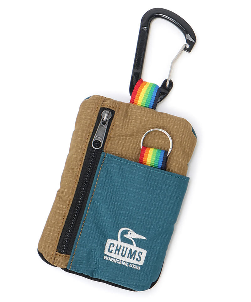 Key Case Sweat Nylon/キーケーススウェットナイロン(キーケース｜キーコイン)(サイズなし Yellow×Dark Lake):  財布｜ポーチ｜ケース|CHUMS(チャムス)|アウトドアファッション公式通販