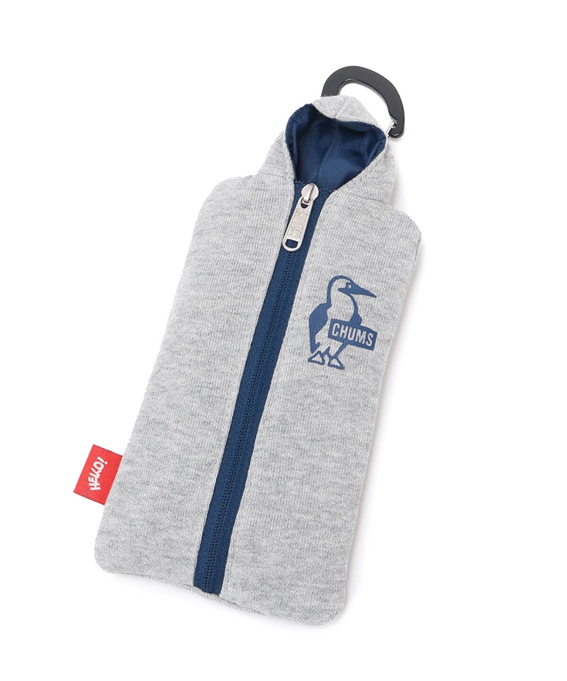 Booby Logo Parka Long Case Sweat ブービーロゴパーカーロングケーススウェット スマホ ポーチ ケース サイズなし H Gray2 財布 ポーチ ケース Chums チャムス アウトドアファッション公式通販