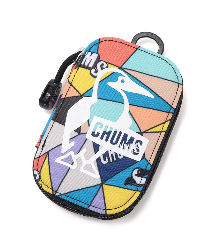 House Key Reel Sweat Nylon/ハウスキーリールスウェットナイロン(キーケース｜キーコイン)(サイズなし Black  Border/BK): 財布｜ポーチ｜ケース|CHUMS(チャムス)|アウトドアファッション公式通販