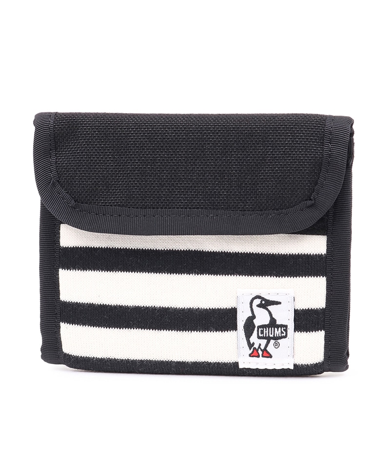 【色: ブラック/チャコール】チャムス Trifold Wallet Sweat