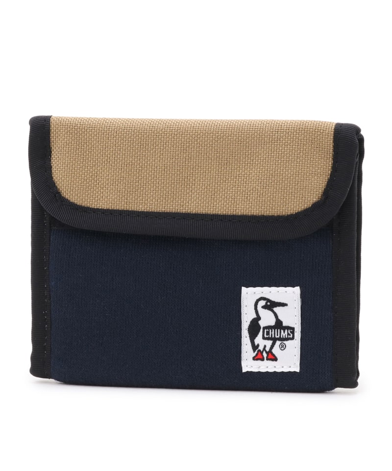 【色: ブラック/チャコール】チャムス Trifold Wallet Sweat