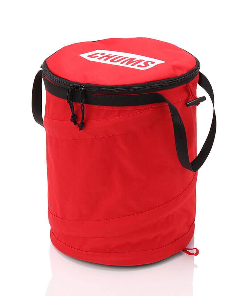 CHUMS Logo Pop Up Trash Can/チャムスロゴポップアップトラッシュカン(ゴミ箱/収納ケース)(Free Red): キャンプ 用品|CHUMS(チャムス)|アウトドアファッション公式通販