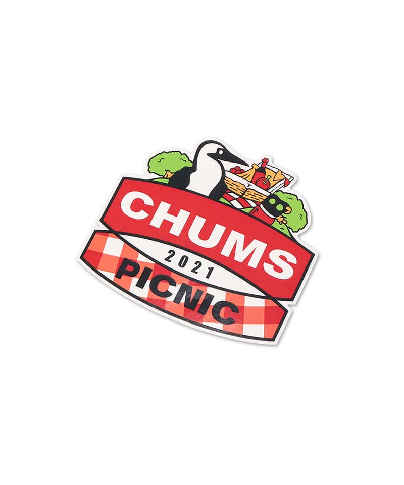 Chums Picnic 21 Sticker 限定 チャムスピクニック21ステッカー ステッカー ワッペン Free カラーなし 雑貨 小物 Chums チャムス アウトドアファッション公式通販