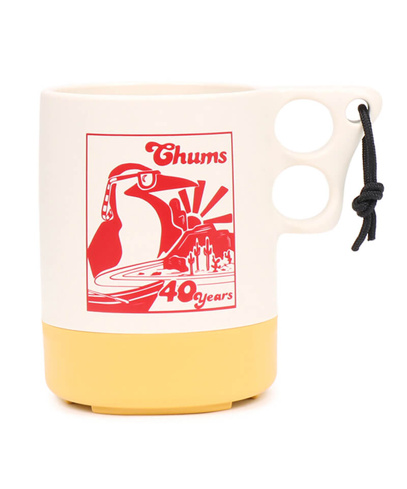 40 Years Camper Mug Cup  Large/【40周年限定】40イヤーズキャンパーマグカップラージ(アウトドア/キャンプ用品/キッチン用品)(サイズなし Beige/Red):  テーブルウェアCHUMS(チャムス)|アウトドアファッション公式通販