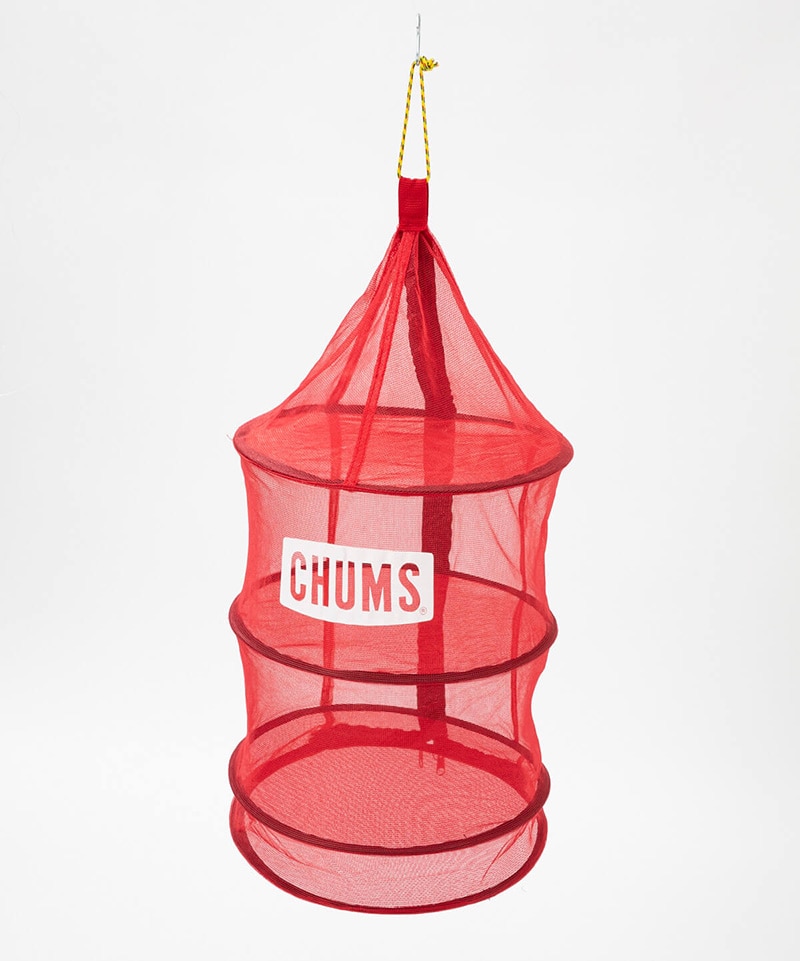 キャンプ用品CHUMS(チャムス)|アウトドアファッション公式通販　CHUMS　カラーなし):　Logo　Hanging　Dry　Net/チャムスロゴハンギングドライネット(キャンプアクセサリー)(Free