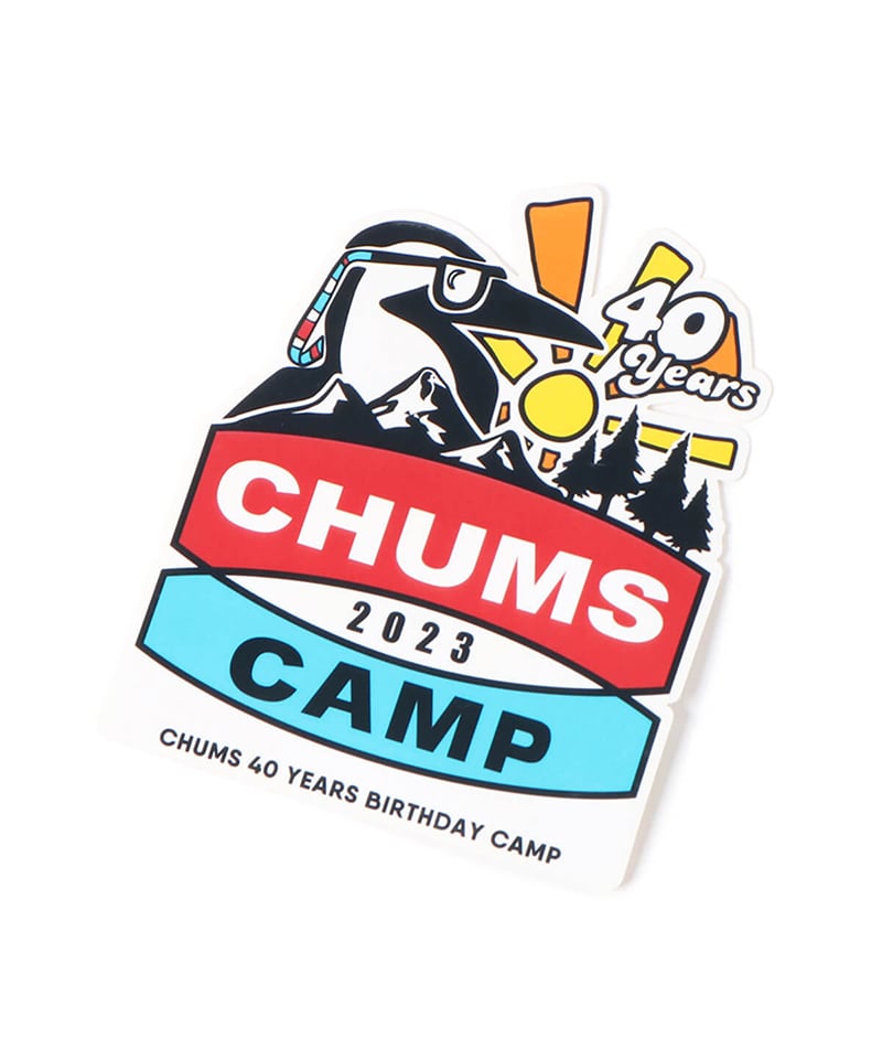 CHUMS CAMP 2023 LOGO Sticker(【限定】チャムスキャンプ2023ロゴステッカー(ステッカー｜ワッペン))