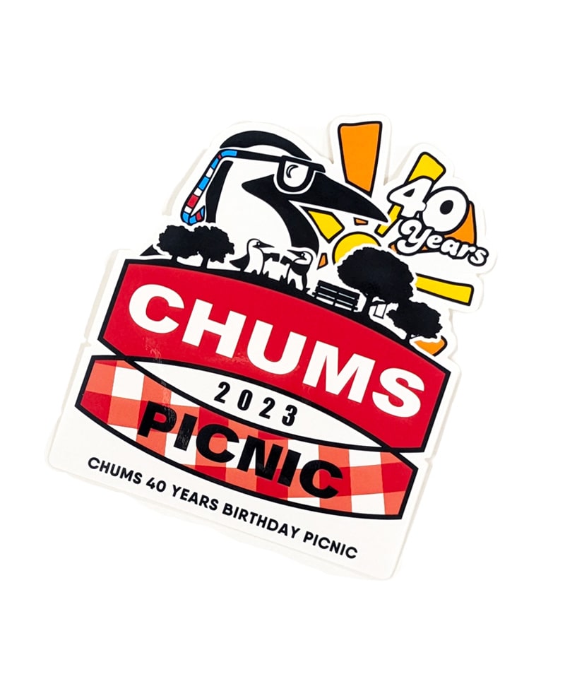 CHUMS PICNIC 2023 Sticker(【限定】チャムスピクニック2023ステッカー(ステッカー｜ワッペン))
