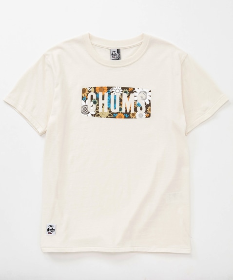 ボタニカルフラワーロゴTシャツ