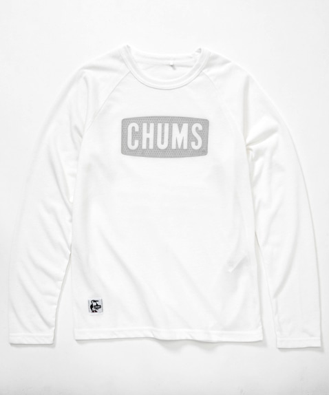 チャムスロゴ長袖テックTシャツ