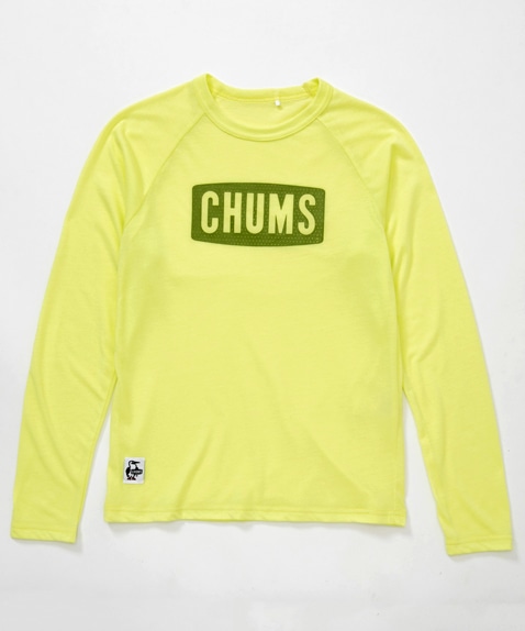 チャムスロゴ長袖テックTシャツ