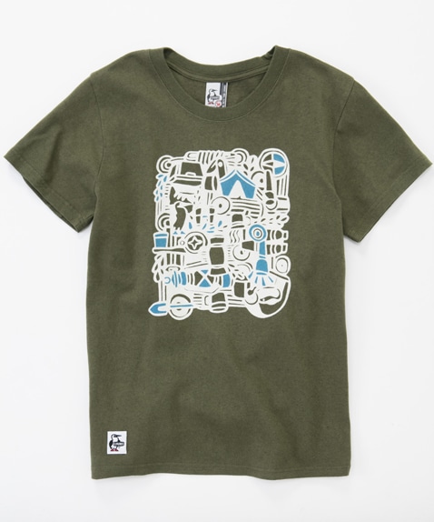 キャンプグッズTシャツ